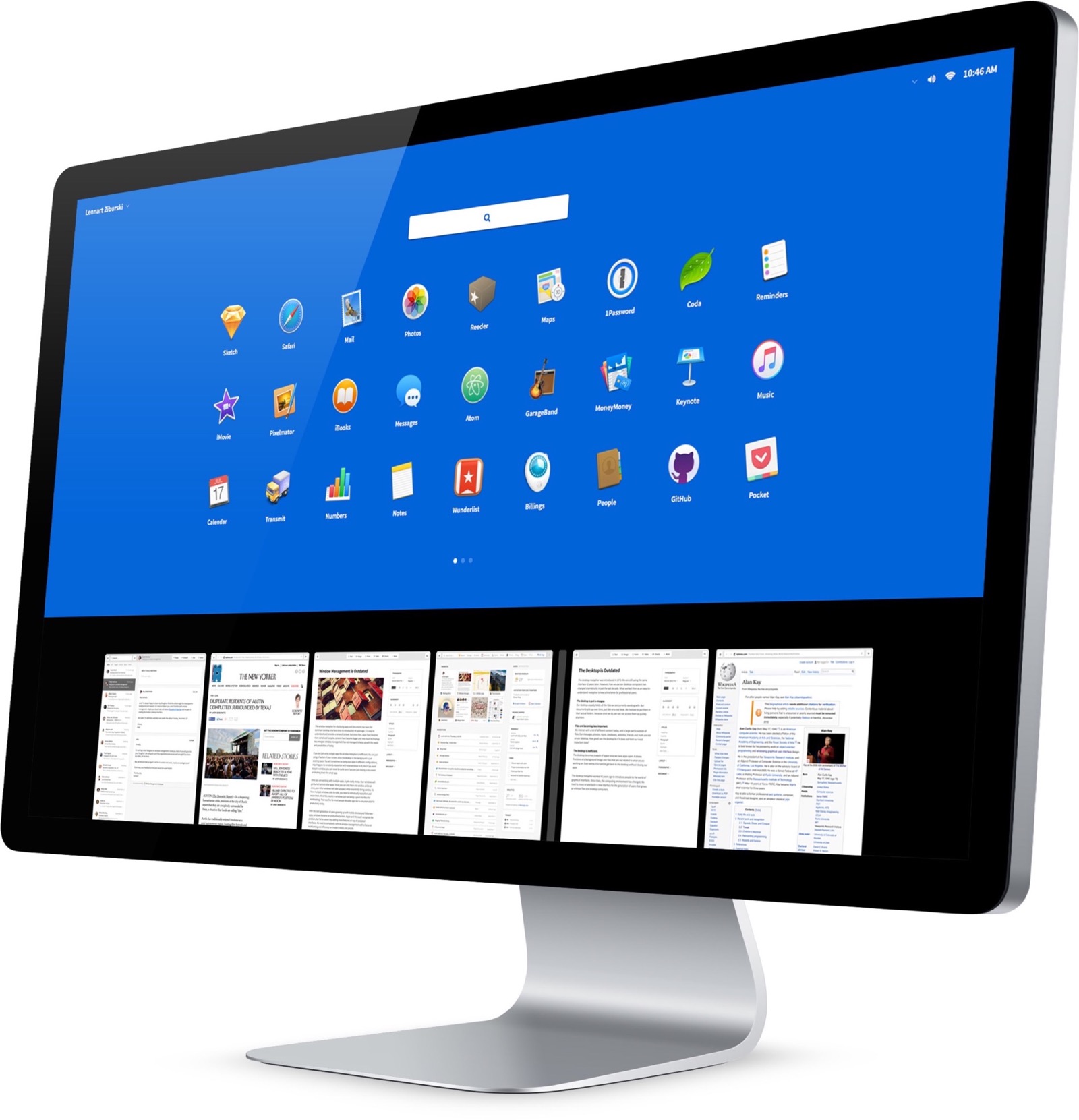 Desktop Neo – rethinking the desktop interface for productivity.